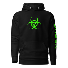 Load image into Gallery viewer, Black and Green Biohazard Urbex Unisex Hoodie │ Abandoned World Photography Urbex Shop

