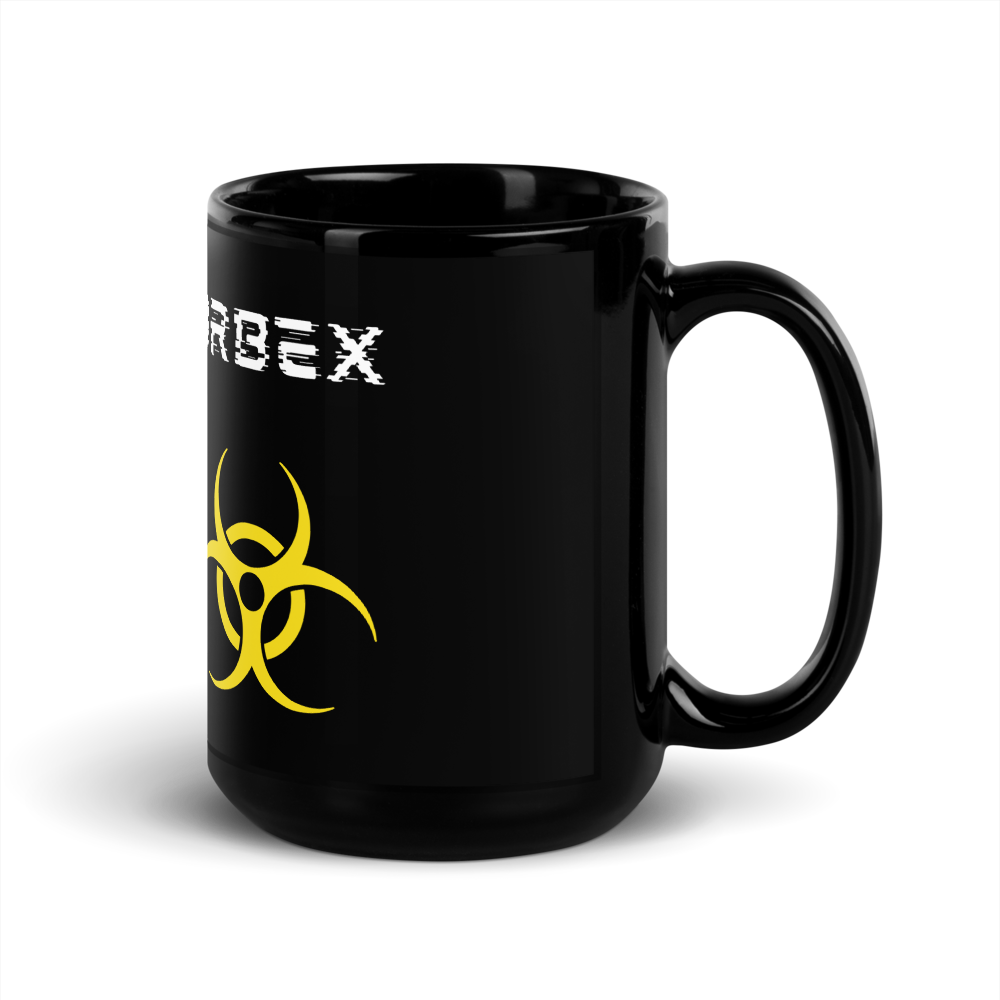 Black and Yellow Biohazard Mug 15oz  │ Abandoned World Photography Urbex Shop