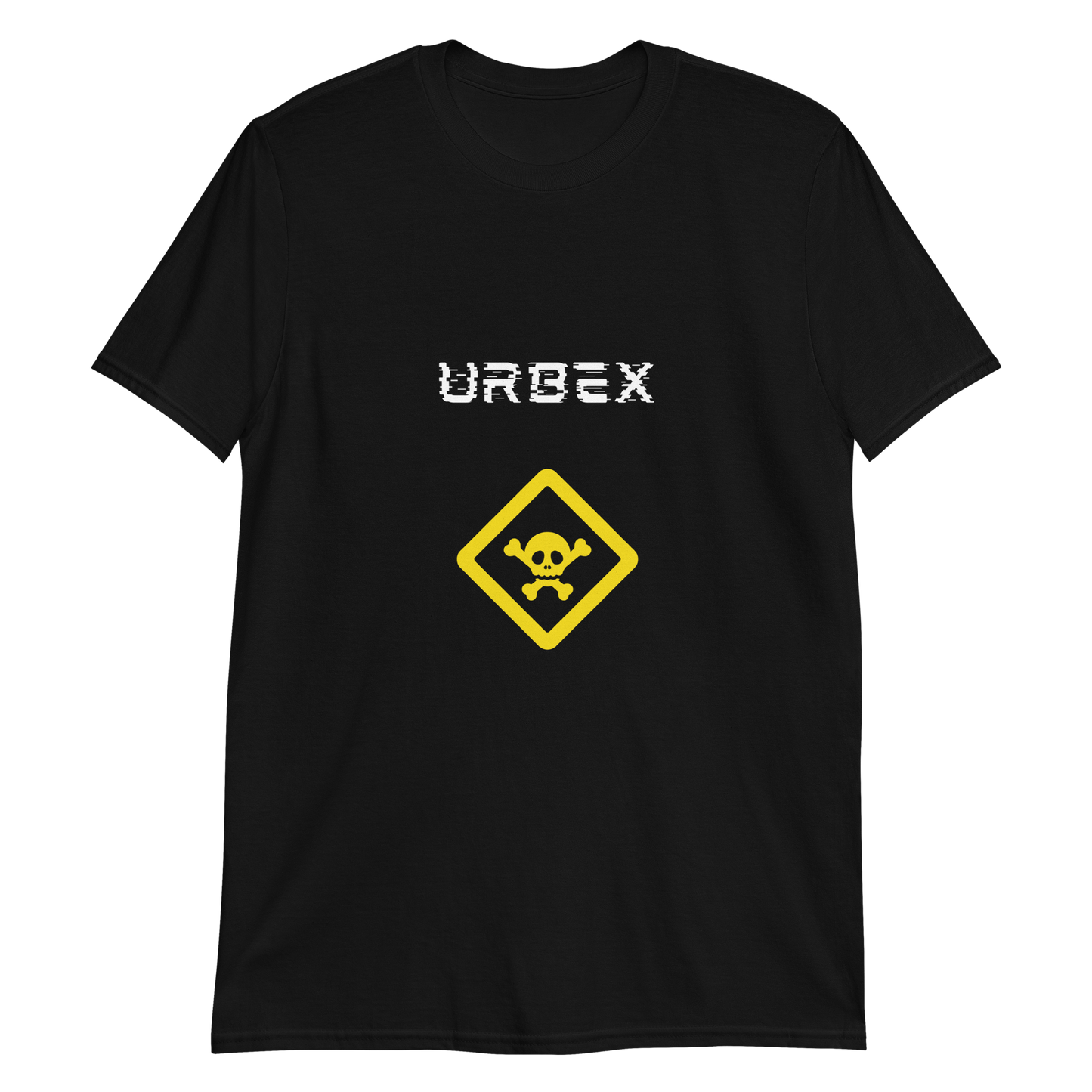 Black and Yellow Urbex Skull Unisex T-Shirt │ Abandoned World Photography Urbex Shop