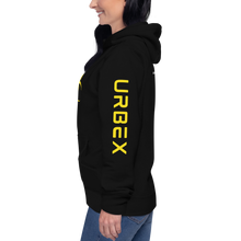 Load image into Gallery viewer, Black and Yellow Biohazard Urbex Unisex Hoodie │ Abandoned World Photography Urbex Shop
