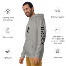Load image into Gallery viewer, Grey and Black Urbex Unisex Cotton Hoodie
