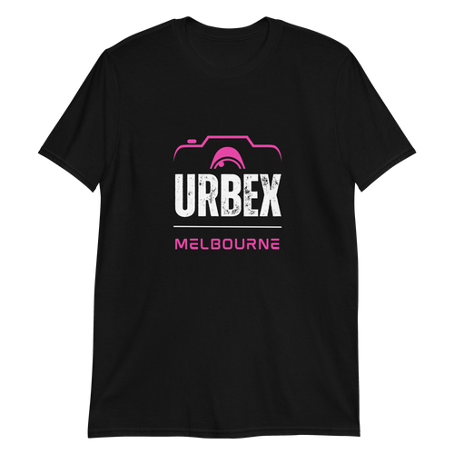 Melbourne Urbex Black and Pink T-Shirt Unisex