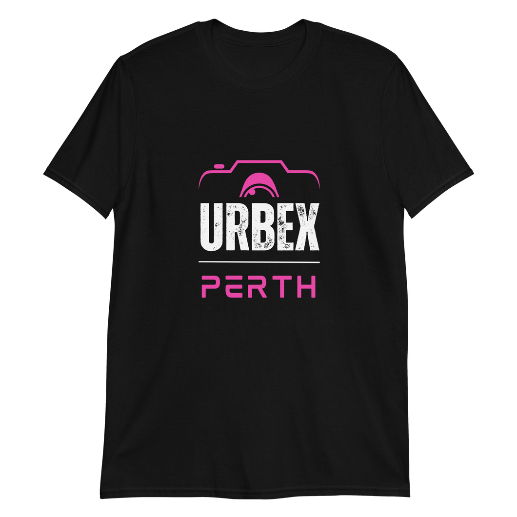 Perth Urbex Black and Pink T-Shirt Unisex