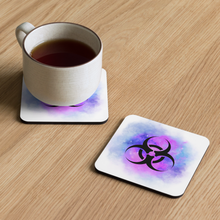 Load image into Gallery viewer, Pink and Blue Biohazard Urbex Coaster
