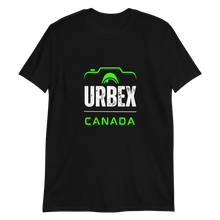 Load image into Gallery viewer, Black and Green Urbex Canada Unisex T-shirt │ Abandoned World Photography Urbex Shop
