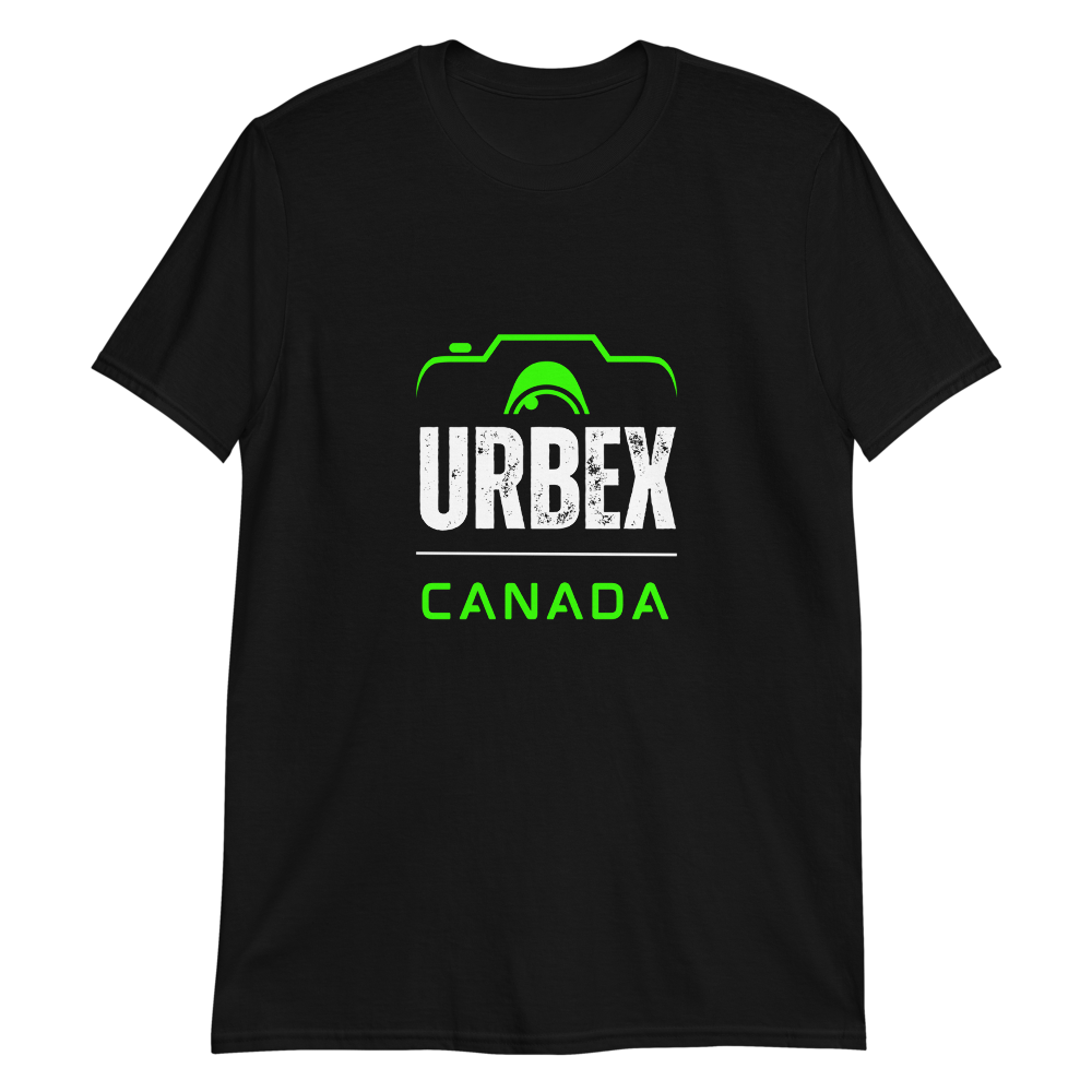 Black and Green Urbex Canada Unisex T-shirt │ Abandoned World Photography Urbex Shop