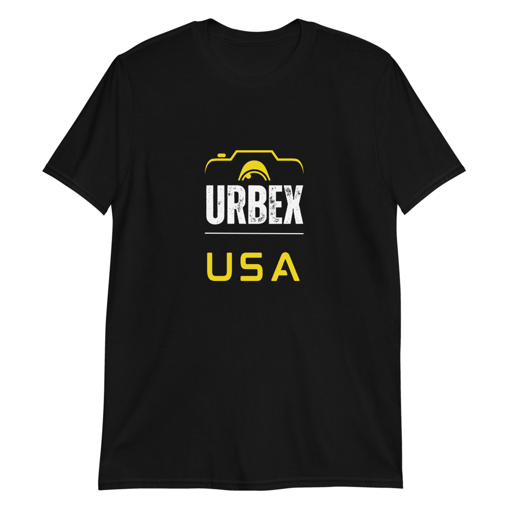 Black and Yellow Urbex USA Unisex T-Shirt
