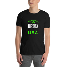 Load image into Gallery viewer, Black and Green Urbex USA Unisex T-Shirt │ Abandoned World Photography Urbex Shop
