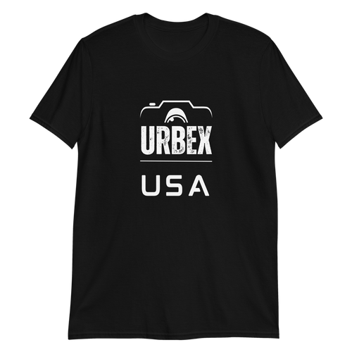 Black and White Urbex USA Unisex T-Shirt  │ Abandoned World Photography Urbex Shop