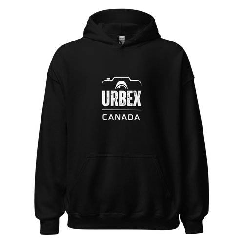 Black and White Urbex Canada Unisex Hoodie │ Abandoned World Photography Urbex Shop