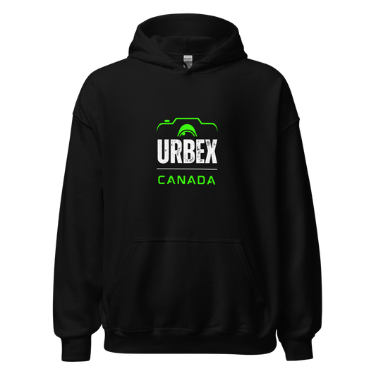 Black and Green Urbex Canada Unisex Hoodie │ Abandoned World Photography Urbex Shop