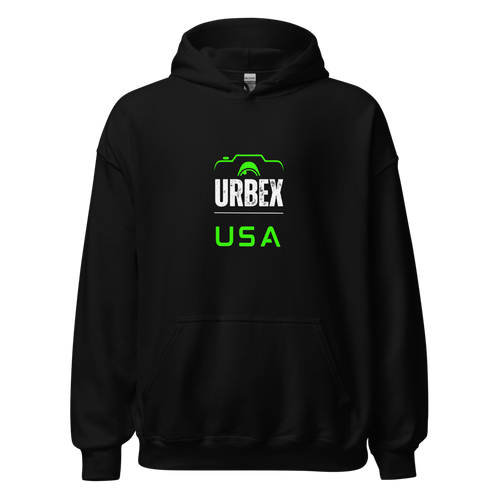 Black and Green Urbex USA Unisex Sweater │ Abandoned World Photography Urbex Shop