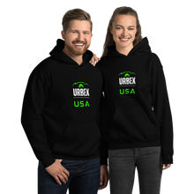 Load image into Gallery viewer, Black and Green Urbex USA Unisex Sweater │ Abandoned World Photography Urbex Shop
