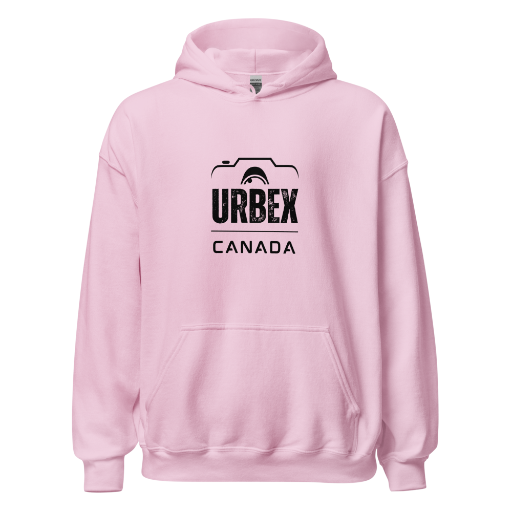 Pink and Black Urbex Canada Unisex Hoodie