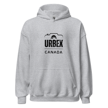 Load image into Gallery viewer, Grey and Black Urbex Canada Unisex Hoodie
