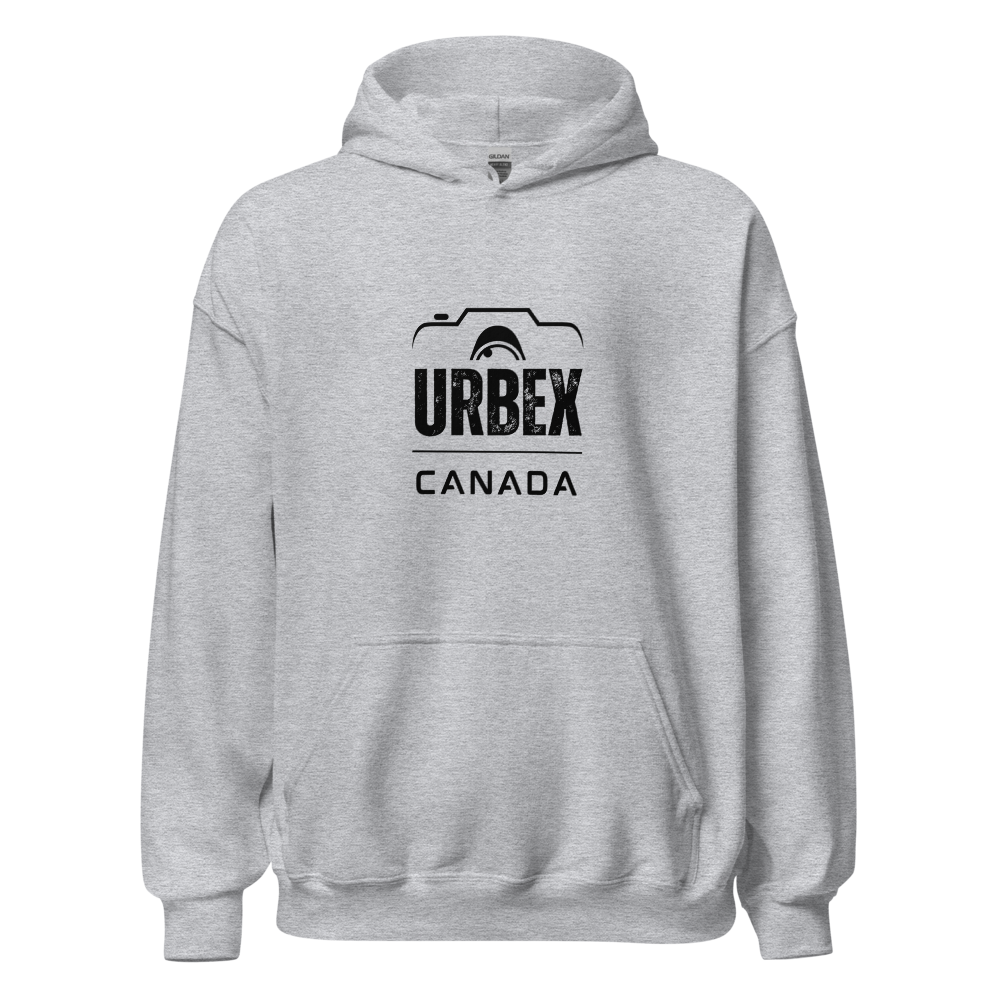 Grey and Black Urbex Canada Unisex Hoodie