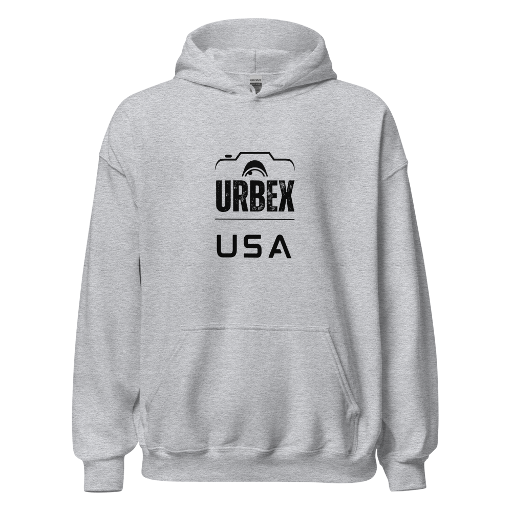 Grey and Black Urbex USA Unisex Sweater