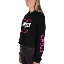 Load image into Gallery viewer, Black and Pink Urbex USA Womens Cropped Sweater │ Abandoned World Photography Urbex Shop
