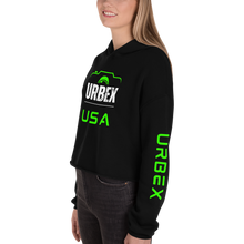 Load image into Gallery viewer, Black and Green Urbex USA Womens Cropped Sweater │ Abandoned World Photography Urbex Shop
