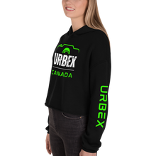 Load image into Gallery viewer, Black and Green Urbex Canada Women&#39;s Cropped Sweater │ Abandoned World Photography Urbex Shop
