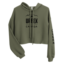 Load image into Gallery viewer, Green and Black Urbex Canada Women&#39;s Cropped Sweater
