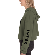 Load image into Gallery viewer, Green and Black Urbex Canada Women&#39;s Cropped Sweater
